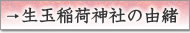 生玉稲荷神社の由緒